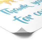 Hier komt de Zoon Schattigee Zon Dank u voor uw ko Poster (Hoek)