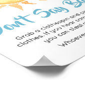 Hier komt de Zoon Schattigee Zon Zeg geen Baby Poster (Hoek)