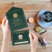 Hier komt de zoon | Sun Tarot Baby shower All In One Uitnodiging