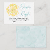 Hier komt de zoon Sunshine Luier Raffle Informatiekaartje (Voorkant / Achterkant)