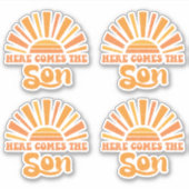 Hier komt de Zoon van God I (Jezus) Sticker (Voorkant)