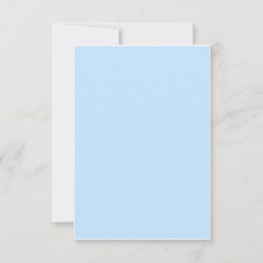 Hier komt de zoon Waterverf Baby shower gewoonte Bedankkaart (Achterkant)