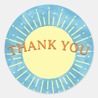 Hier komt de zoon Waterverf Baby shower gewoonte Ronde Sticker