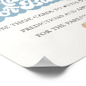 Hier komt de zoon zonneschijn advies voor Baby spe Poster (Hoek)