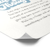 Hier komt de zoon zonneschijn luier gedachten spel poster (Hoek)