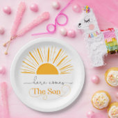 Hier komt de zoontverjaardag papieren bordje (Feest)