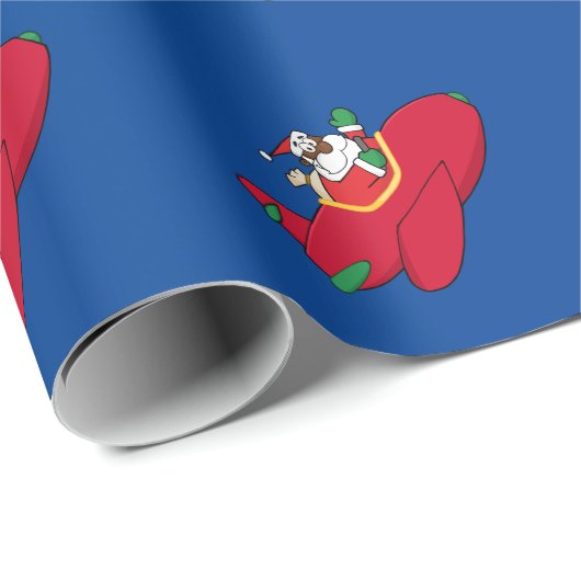 Hier komt de zwarte kerstman cadeaupapier (Rol Hoek)