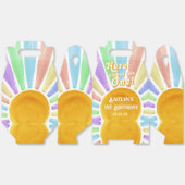 Hier komt die! Retro Boho Sun 1e verjaardag Bedankdoosjes (Ongevouwen)