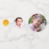 Hier komt die! Retro Boho Sun 1e verjaardag Confetti (Achterkanten)