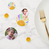 Hier komt die! Retro Boho Sun 1e verjaardag Confetti (Groep)