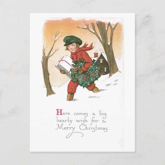 Hier komt een hartige wens briefkaart (Voorkant)