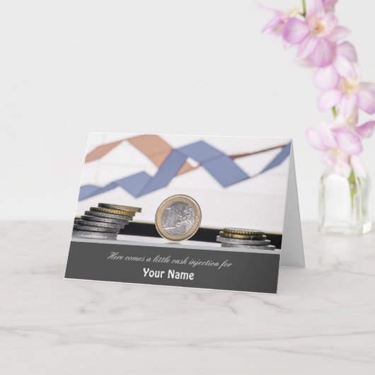 Hier komt een kleine injectie voor je geld! kaart (Orchidee)