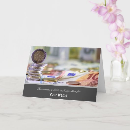 Hier komt een kleine injectie voor je geld! kaart (Orchidee)