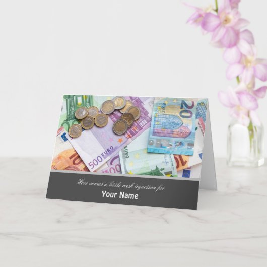 Hier komt een kleine injectie voor je geld! kaart (Orchidee)