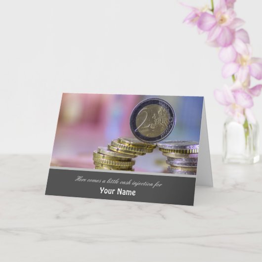 Hier komt een kleine injectie voor je geld! kaart (Orchidee)