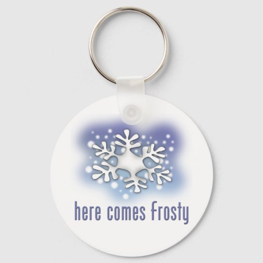 Hier komt Frosty Sleutelhanger (Voorkant)