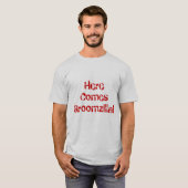 Hier komt Groomzilla T-shirt (Voorkant volledig)