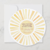 Hier komt het Baby shower Invitati van de Son Groo Kaart (Achterkant)