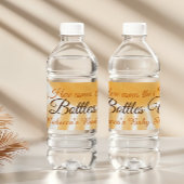 Hier komt het Baby shower Son Sunshine Yellow Ray Waterfles Etiket