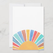 Hier komt het Baby shower van de jongen Kaart (Achterkant)