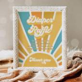 Hier komt het Baby shower van de Son Sun Diaper Ra Poster