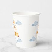 Hier komt het Baby shower van de Zonnezonne-instal Papieren Bekers (Rechts)