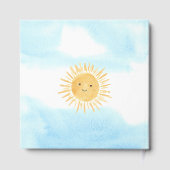 Hier komt het Baby shower van de zoon Gastenboek (Achterkant)