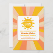 Hier komt het Baby shower van de zoon Kaart (Voorkant)