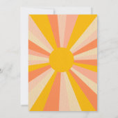 Hier komt het Baby shower van de zoon Kaart (Achterkant)