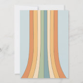 Hier komt het Baby shower van de zoon Kaart (Achterkant)