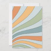 Hier komt het Baby shower van de zoon Kaart (Achterkant)