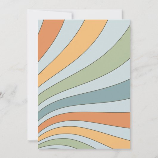 Hier komt het Baby shower van de zoon Kaart (Achterkant)