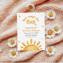 Hier komt het Baby shower van de zoon