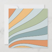 Hier komt het Baby shower van de zoon Kaart (Achterkant)