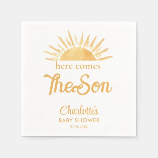 Hier komt het Baby shower van de zoon Servet (Voorkant)