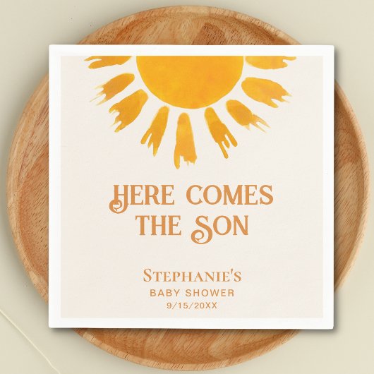 Hier komt het Baby shower van de zoon Servet