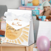 Hier komt het Baby shower van de Zoon Zonneuwen Bedankdoosjes