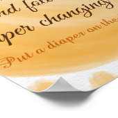 Hier komt het Baby shower van Son Sunshine Boy Poster (Hoek)