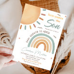 Hier komt het Baby shower van Son Sunshine Kaart<br><div class="desc">Hier komt de Son Boho Sunshine Baby shower Invitation</div>