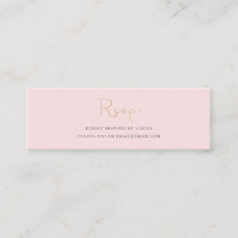 Hier komt het bride rsvp tussenvoegsel mini visitekaartje