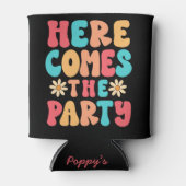 Hier Komt Het Feest Bruidsmeisje Hen Party Blikjeskoeler (Voorkant)