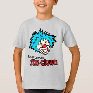Hier komt het kinder t-shirt met de clown