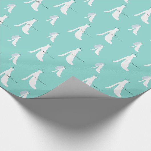 Hier komt het klappapier van de Bride-partij. Cadeaupapier (Hoek)