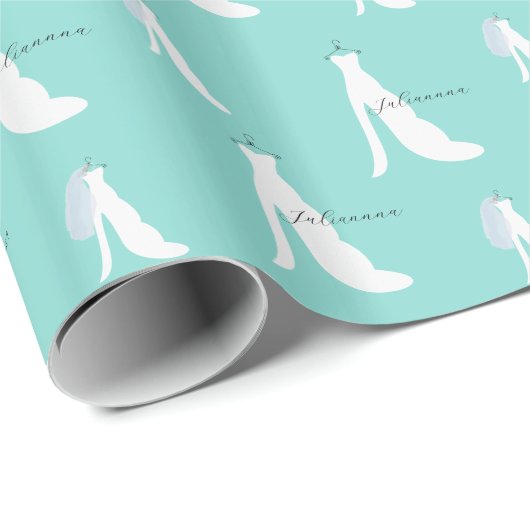 Hier komt het klappapier van de Bride-partij. Cadeaupapier (Rol Hoek)