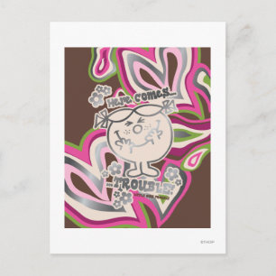 Hier komt het probleem   Achtergrond Neon Briefkaart