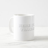 Hier komt het probleem koffiemok (Voorkant links)