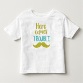 Hier komt het probleem, Mustache, Mustache Kinder Shirts (Voorkant)