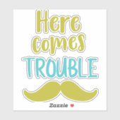 Hier komt het probleem, Mustache, Mustache Sticker (Vel)