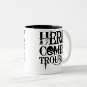 Hier komt het probleem tweekleurige koffiemok (Voorkant rechts)