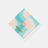 Hier komt het Rainbow Wave Modern Baby shower Servet (Hoek)